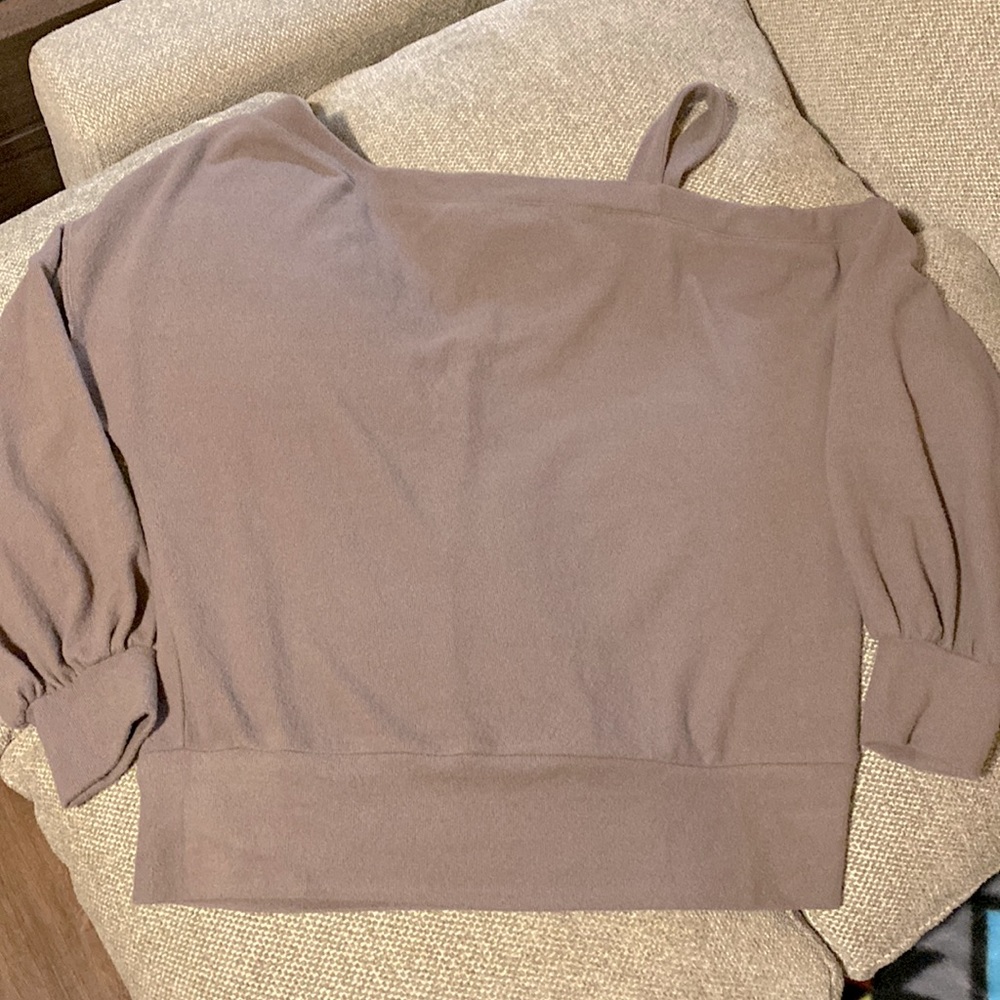 Women off the shoulder one strap sweater